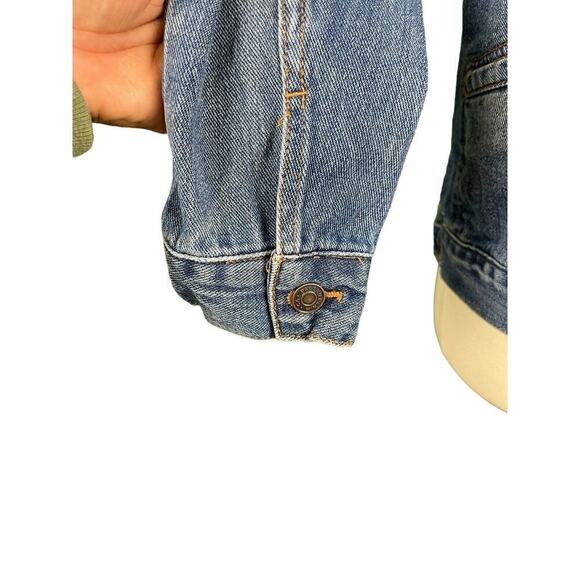 PACSUN Denim Jean Jacket Women Size Small Large Pockets 100% Cotton - Picture 7 of 11